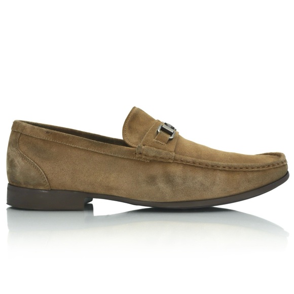 Peter Millar Crown Men’s Hyperlight Suede Bit Loafers Tan Casual Dress Shoes - Picture 5 of 12